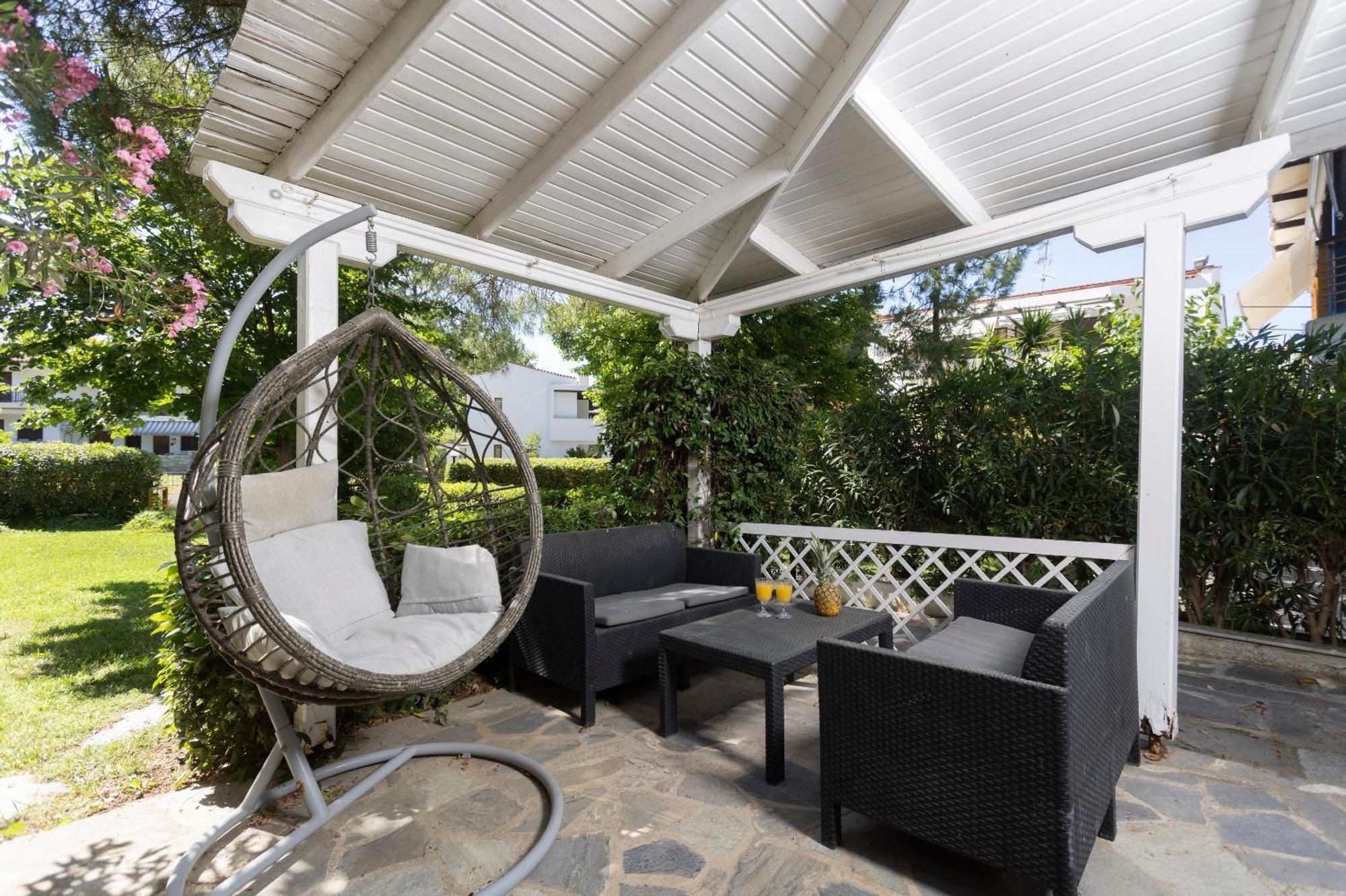 Lovely Villa 3 Min From The Beach Chaniotis Exterior foto